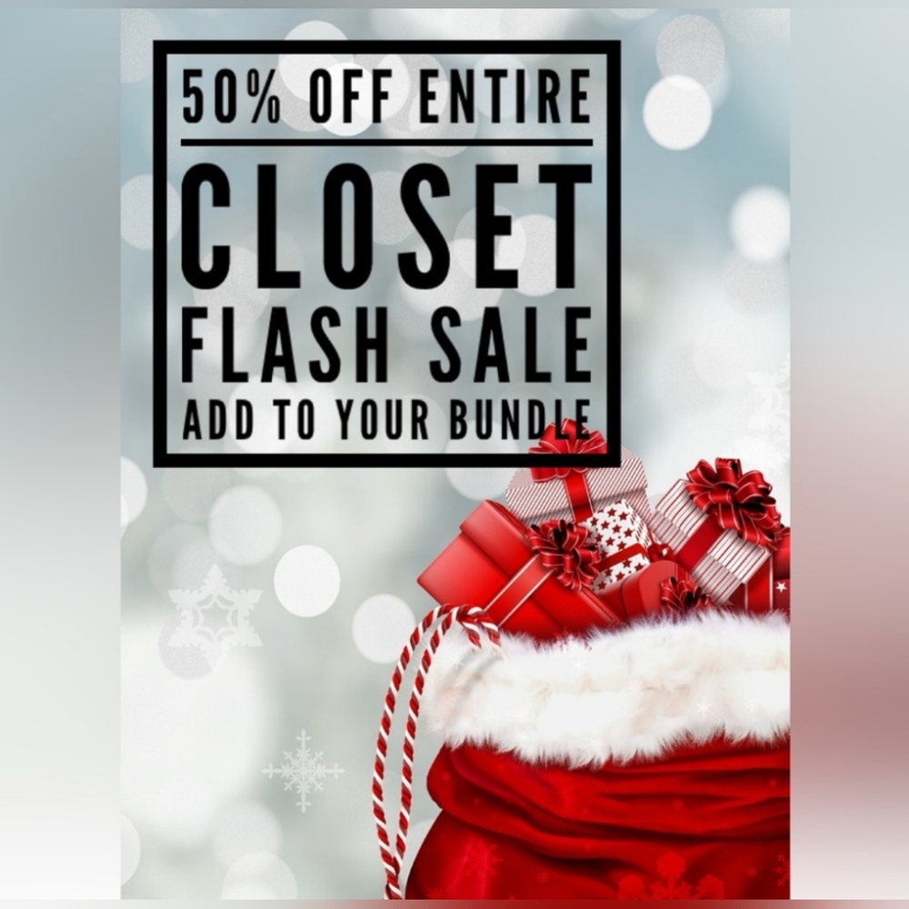 All items in my closet are 50% off